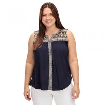 Inspirationen Damen Top, gemustert, Gr. 48