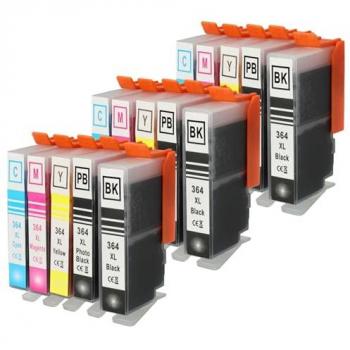 Pack de 15 cartouches d’encre compatibles HP Photosmart B410a, B8850, C309, C309a, C309g
