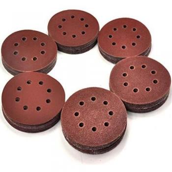 All‑In‑One Sanding Disc Pack – 120 Pieces, 125 mm, 5″, 8‑Hole, Assorted Grits