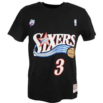 T-shirt Mitchell And Ness Philadelphia 76ers Allen Iverson Noir