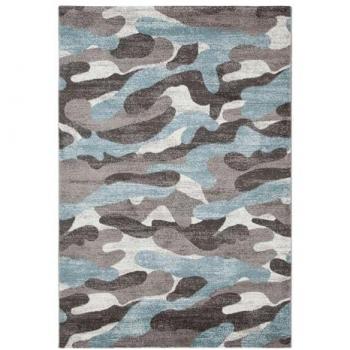 Tappeto Camouflage Azzurro 300x200 cm