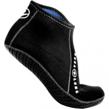 AQUALUNG Low Top Ergofit Socke schwarz, 3 mm (EU 45‑47)