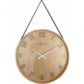 Wanduhr Loop Big von NeXtime, Wood, Durchmesser 40 cm