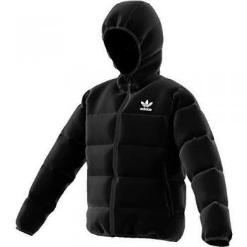 Adidas Jungen-Originals Winterjacke Schwarz-Weiß reflektierend S (128)
