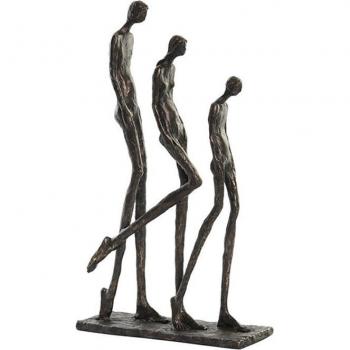 Escultura Familiar Cobre 23x8.5x39 cm