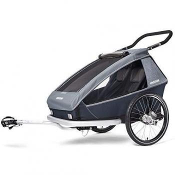 CROOZER Kid Vaaya 2 Bicycle Trailer, Graphite Blue