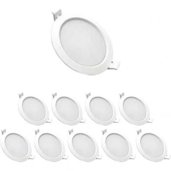 Iluminación LED Redonda Ø115mm 10W – Set 10, Blanco Cálido (2300-3500K)