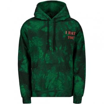 Hoodie Vert pour Hommes Style Terminator Tie Dye