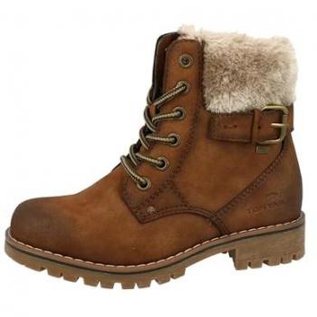 Stivaletti con zip e lacci bambini Tom Tailor 4270801-WHISKY