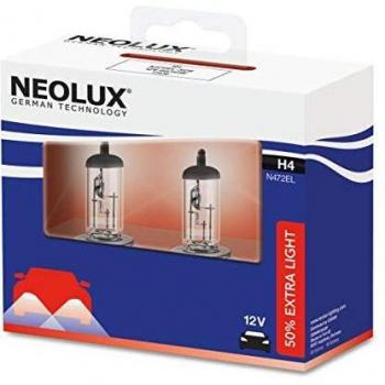 Lámpara halógena NEOLUX H4 12V 60/55W Extra Light + 50%