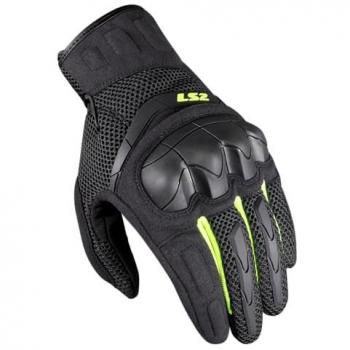 Guanti Moto LS2 Kubra Estivi Antracite Giallo S