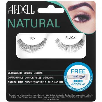 Ardell 109 Natural Lashes, Black (12‑Pack)