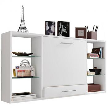 Bureau d'ordinateur Teala avec tiroir et rangement mural