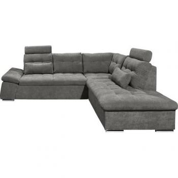 Nalo L-Form Sofa mit Kopfstützen und Nierenkissen