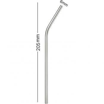 Paille cocktail en acier inoxydable