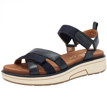 Ara Lucca Sandale 12-2020 – Damen-Sandale aus glattem blauem Leder