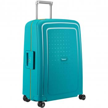 SAMSONITE S'Cure Spinner 69 cm – Caribbean Blue / Pineapple Yellow, 79 Liter