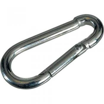 Faithfull FAICHFBS40 Fire Brigade Snap Hook 4mm Zinc Plated (Pack 4)