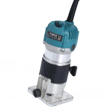 Palma enrutador compacto 800 W con soporte de borde transparente