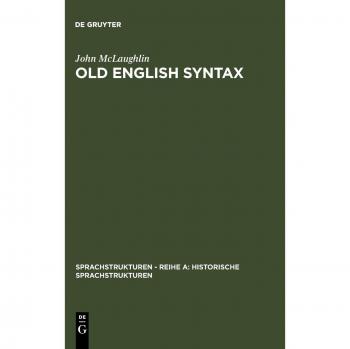 Old English Syntax: a handbook