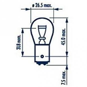 NARVA Ampoule, feu clignotant MERCEDES-BENZ,VOLVO,MAN 17925
