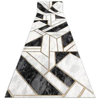 Marmeren Tapijtloper Emerald – Zwart & Goud Geometrisch Design 70x660 cm