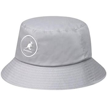 Kangol Casual Cotton Bucket Headwear – Light Grey