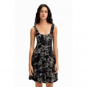 Desigual Sommerkleid Tually 24SWVK09 Schwarz Regular Fit