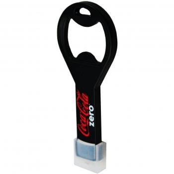 Coca Cola Bottiglia 16 oz con Apribottiglie + Flash Drive USB 2.0 16 GB Nero