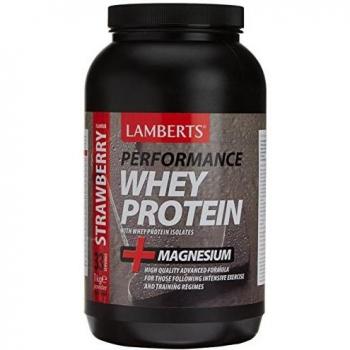 Whey Protein Lamberts Sabor Fresa 1 kg