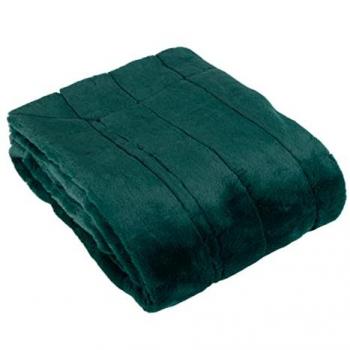 Emerald Empress Faux Fur Blanket by Paoletti