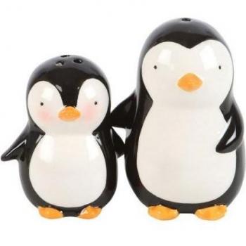 Saliere e Pepiere Pinguino Bianco/Nero