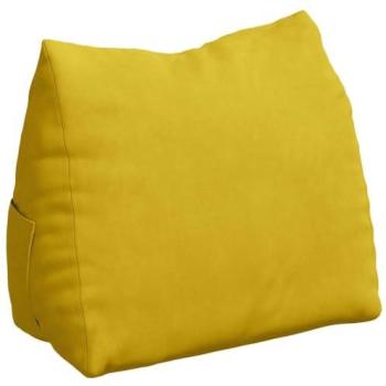 Coussin de Dos Design Jaune 60 x 20 x 50 cm