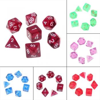 Paquete de Dados D&D 7 Unidades Multicaras