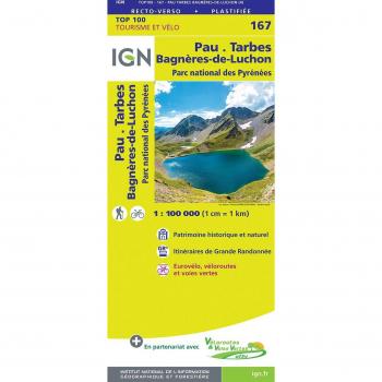 Pau.Tarbes.Bagnères-de-Luchon 1:100 000: IGN Cartes Top 100