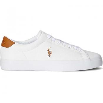 Baskets blanches et marron Polo Ralph Lauren Longwood