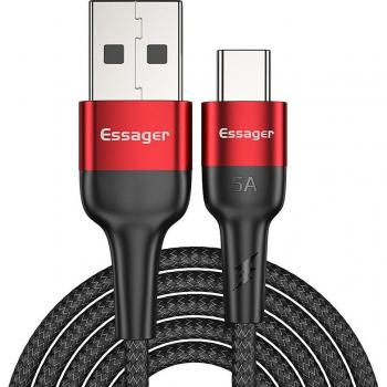 Essager USB Type C Oplader Adapter 5A Snelladen Converter voor Android 30 cm