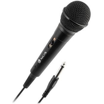 NGS Singer Fire Handheld Dynamic Microphone with 3-Meter Cable and On/Off Button
