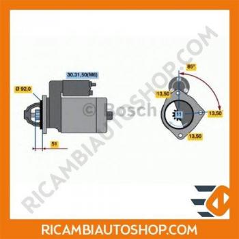 BOSCH 0 986 017 320 Motoranlasser