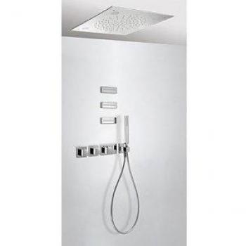 POMME douche inox 500 x 500 mm Block System Luminescence