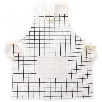 Delantal mujer algodón lino ajustable accesorios cocina