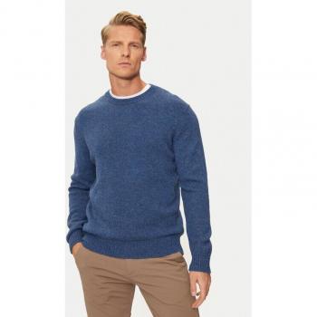 United Colors Of Benetton Pullover 103MK1N24 – Blaue Regular Fit Strickjacke für Männer