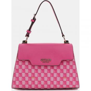 Sacca Tracolla Guess Hallie Dettagli Logati e Chiusura Magnetica Colore Fucsia