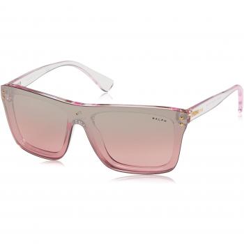Ralph Lauren Women's Eyewear, Pink Crystal Frame with Pink Gradient Lenses, Size 41