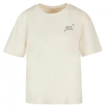 MISS TEE Oversize Pride Herz Shirt, Herren, 3XL, sandweiß