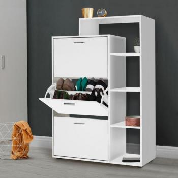 Scarpiera Idmarket con Ripiano Bianco