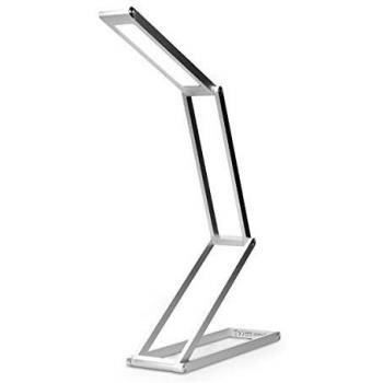 Akku LED Tischlampe Aluminium faltbar