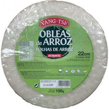 Obleas Arroz Yang‑Tse 150 g, Libre de Gluten – Pack 4 piezas