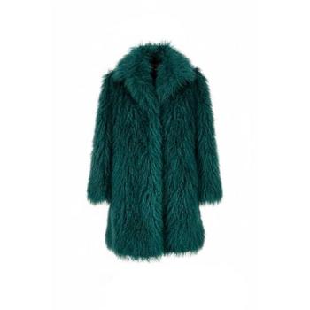 Yumi Yumi manteau en fourrure bleu élégant