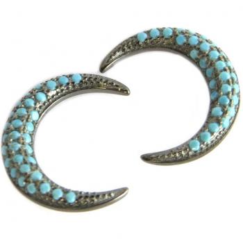 Navajo Silver Turquoise Earrings by Lily